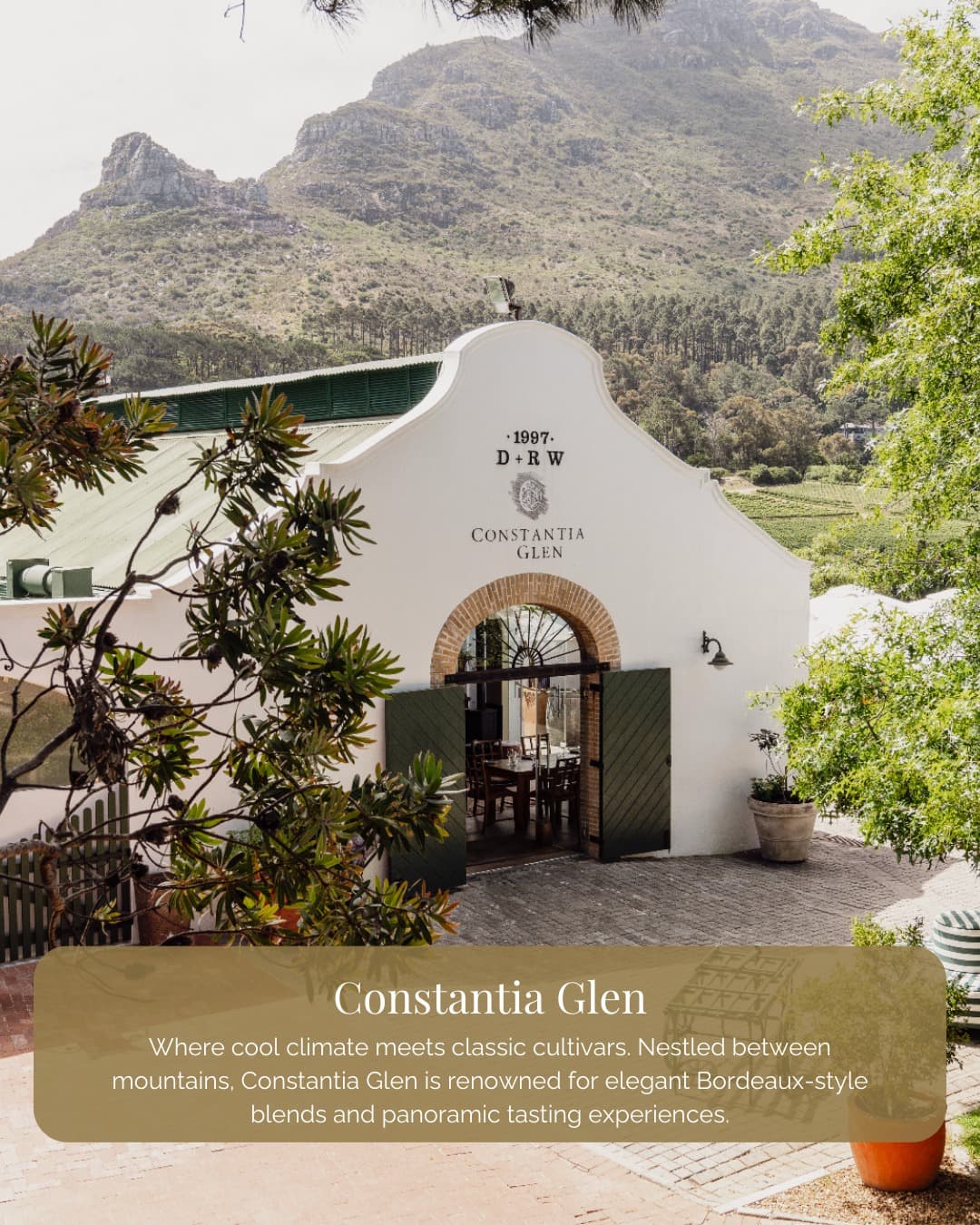 Constantia Glen Wine Estate, Cape Town